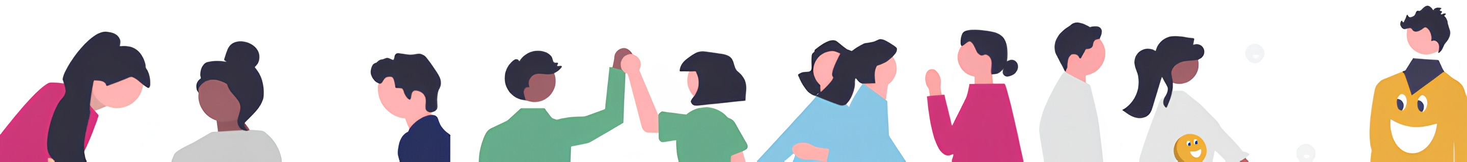 Illustrations individus qui se rencontrent